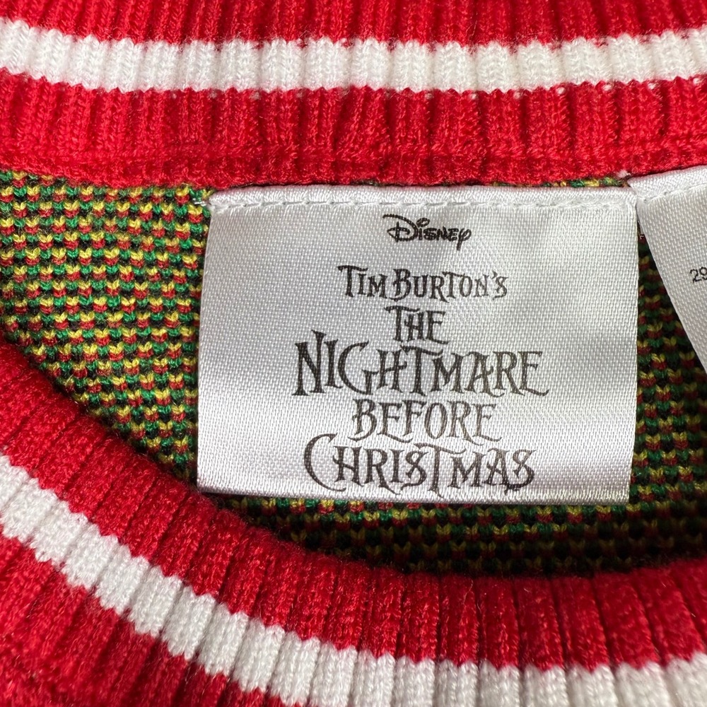 NWT Disney The Nightmare Before Christmas Sweater L14/16 Jack&Sally Soft - Picture 7 of 8